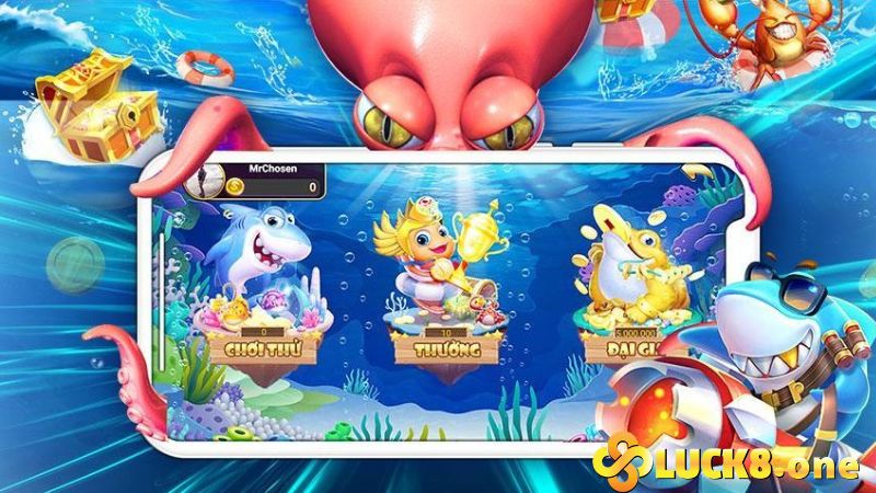 Game bắn cá tại nhà cái trực tuyến Luck8 tỷ lệ ăn thưởng cao