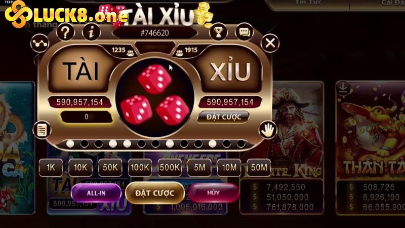 Hướng dẫn trải nghiệm với tài xỉu Luck8